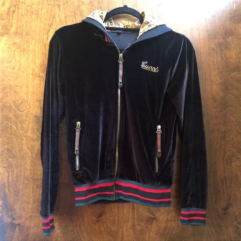 gucci ny sweater|Gucci velour sweatsuit.